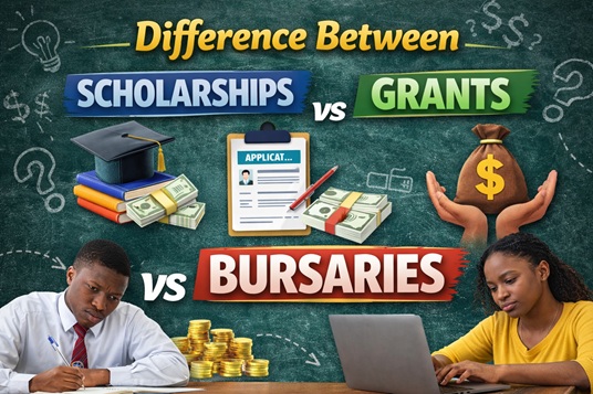 Difference Between Scholarships, Grants, and Bursaries