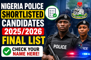 Nigeria Police Shortlisted Candidates 2025/2026 Final List – Check Your Name Here